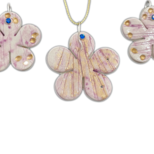 Cercei și pandantiv Mauve