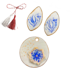 Cercei și pandantiv Cobalt